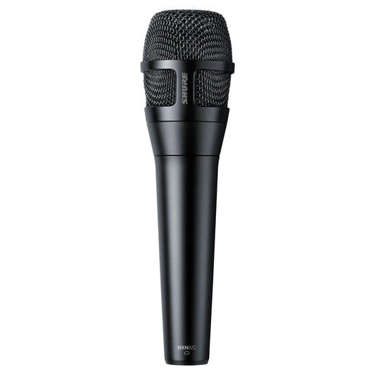 Front view of Shure Nexadyne 8 Vocal Microphone Cardioid on white background