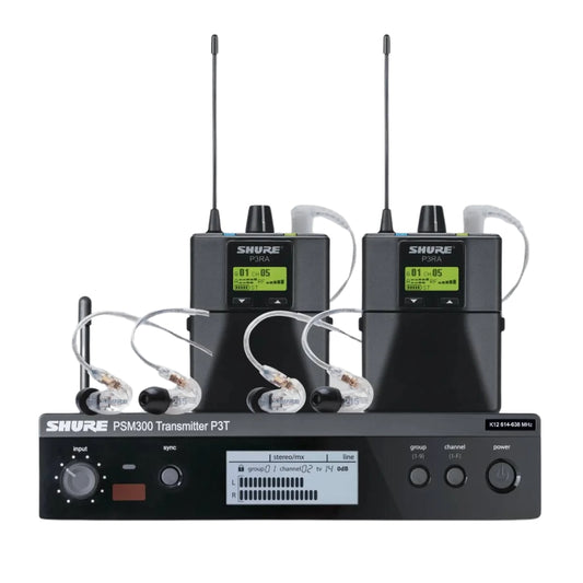 Shure PSM300 P3TRA21TWP Twin-Pack Wireless Monitor System