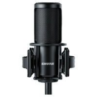 Front view of Shure SM4 Home Recording Microphone Kit on white background