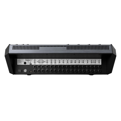 Rear view of Solid State Logic BiG SiX Analog Mixer and USB Audio Interface on white background