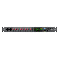 Front view of Solid State Logic SSL 18 USB Audio Interface on white background