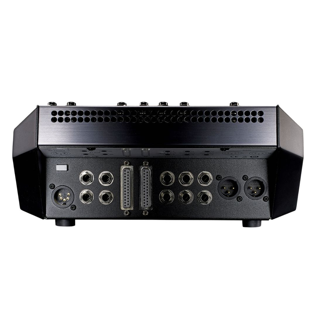 Top jacks view of Solid State Logic SiX Desktop Analog Mixer on white background