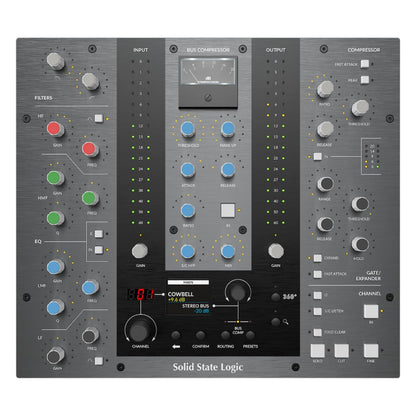Front view of Solid State Logic UC1 Advanced Plug-In Controller on white background