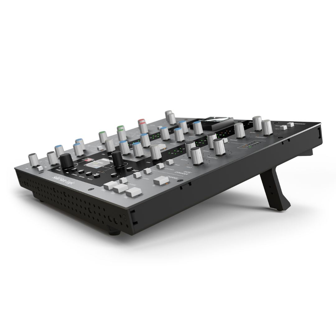 Angled view of Solid State Logic UC1 Advanced Plug-In Controller on white background