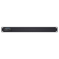 Front view of Sonifex AVN-AESIO8-DNT 8-AES3 I/O XLR Dante Interface on white background