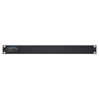 Front view of Sonifex AVN-AESIO8-T-DNT 8-AES3 I/O Terminal Block Dante Interface on white background