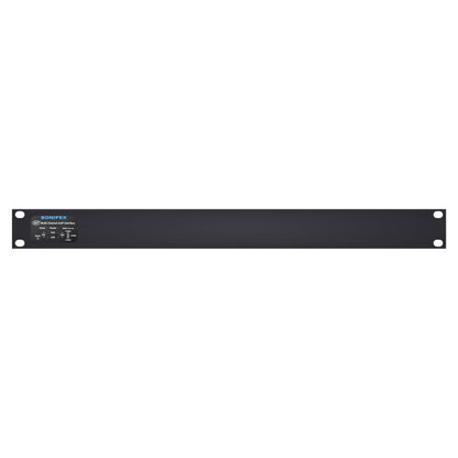 Front view of Sonifex AVN-AI16-RAV 16-Input XLR RAVENNA Interface on white background