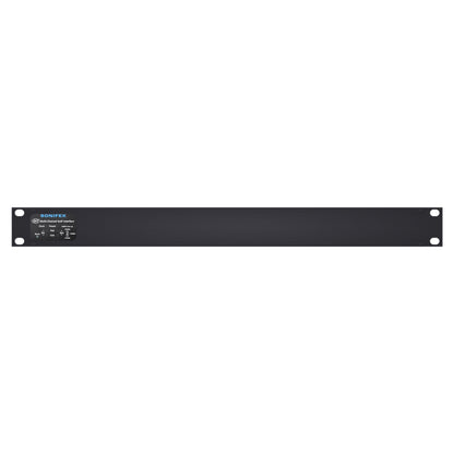 Front view of Sonifex AVN-AI16-T-RAV 16-Input Terminal Block RAVENNA Interface on white background