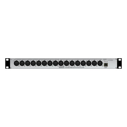 Rear panel of Sonifex AVN-AI16 on white background
