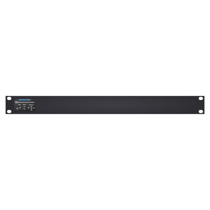 Front view of Sonifex AVN-AO16-T-DNT 16-Output Terminal Block Dante Interface on white background