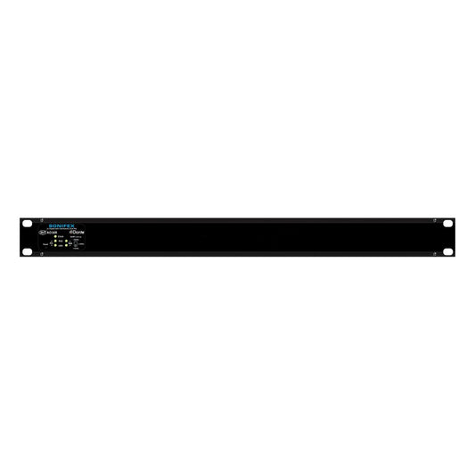 Front panel of Sonifex AVN-AO16R on white background