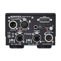 Rear view of Sonifex AVN-CU1 on white background