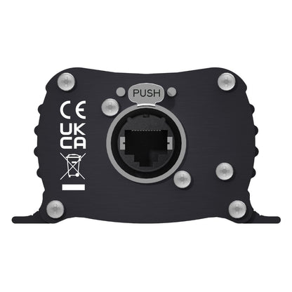 Rear panel of Sonifex AVN-DIO01 on white background