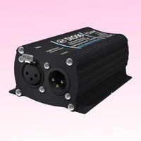 Angled front view of Sonifex AVN-DIO06 on pink background