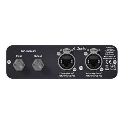 Rear view of Sonifex AVN-DIO10 on white background