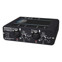 Angled front view of Sonifex AVN-DIO12 on white background