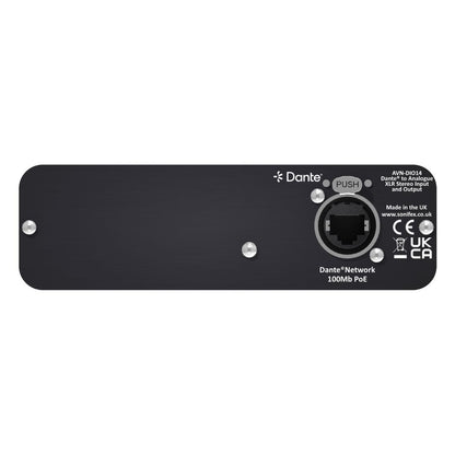 Rear view of Sonifex AVN-DIO14 on white background