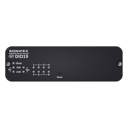 Front view of Sonifex AVN-DIO19 on white background