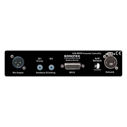 Rear view of Sonifex AVN-MPPR on white background