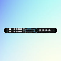 Front panel of Sonifex AVN-MPTR on blue background