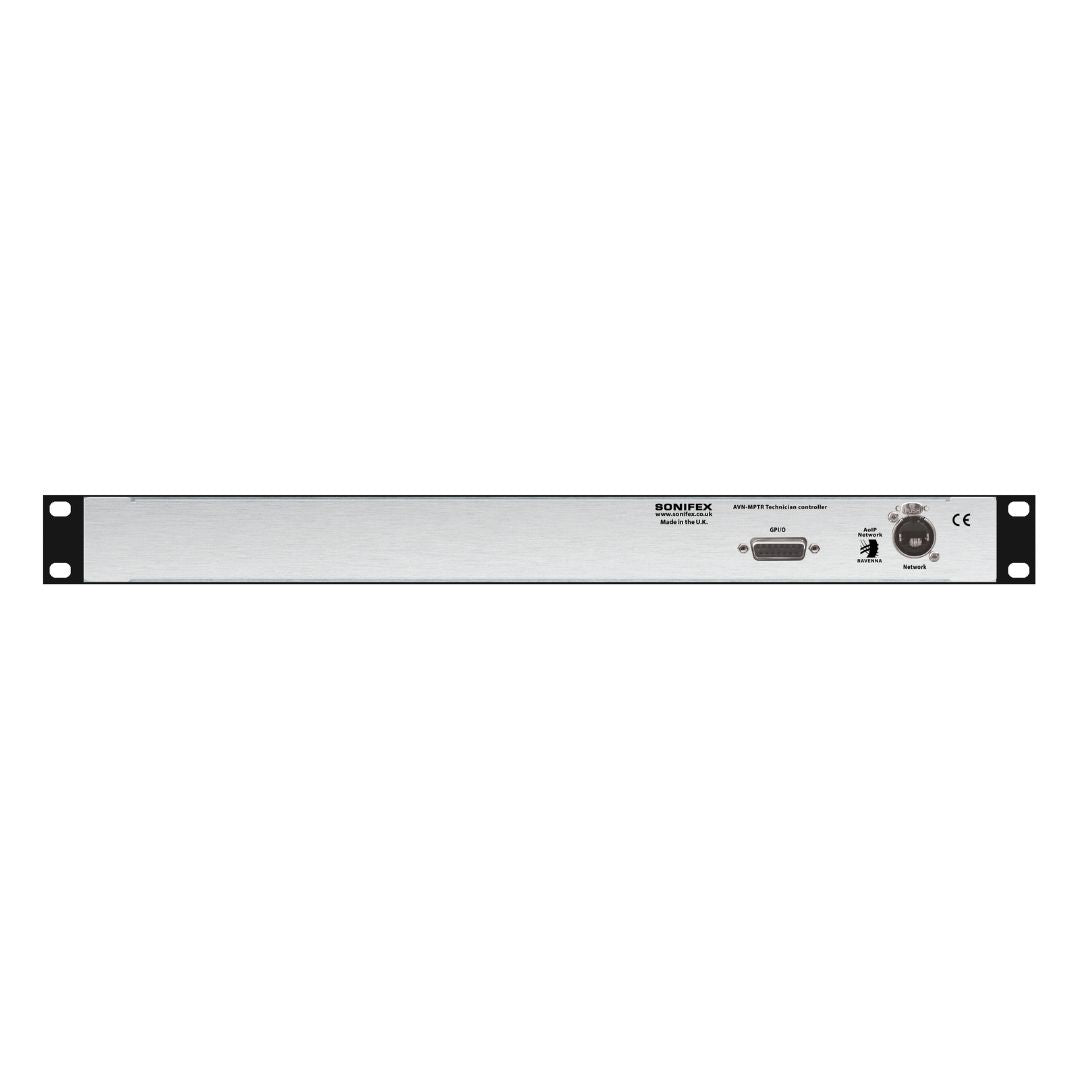 Rear panel of Sonifex AVN-MPTR on white background