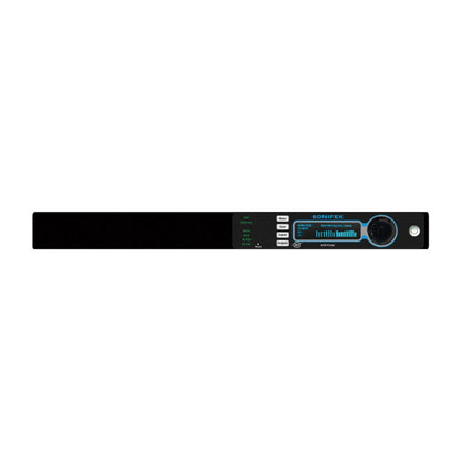 Front view of Sonifex AVN-PA8 without meter display on white background