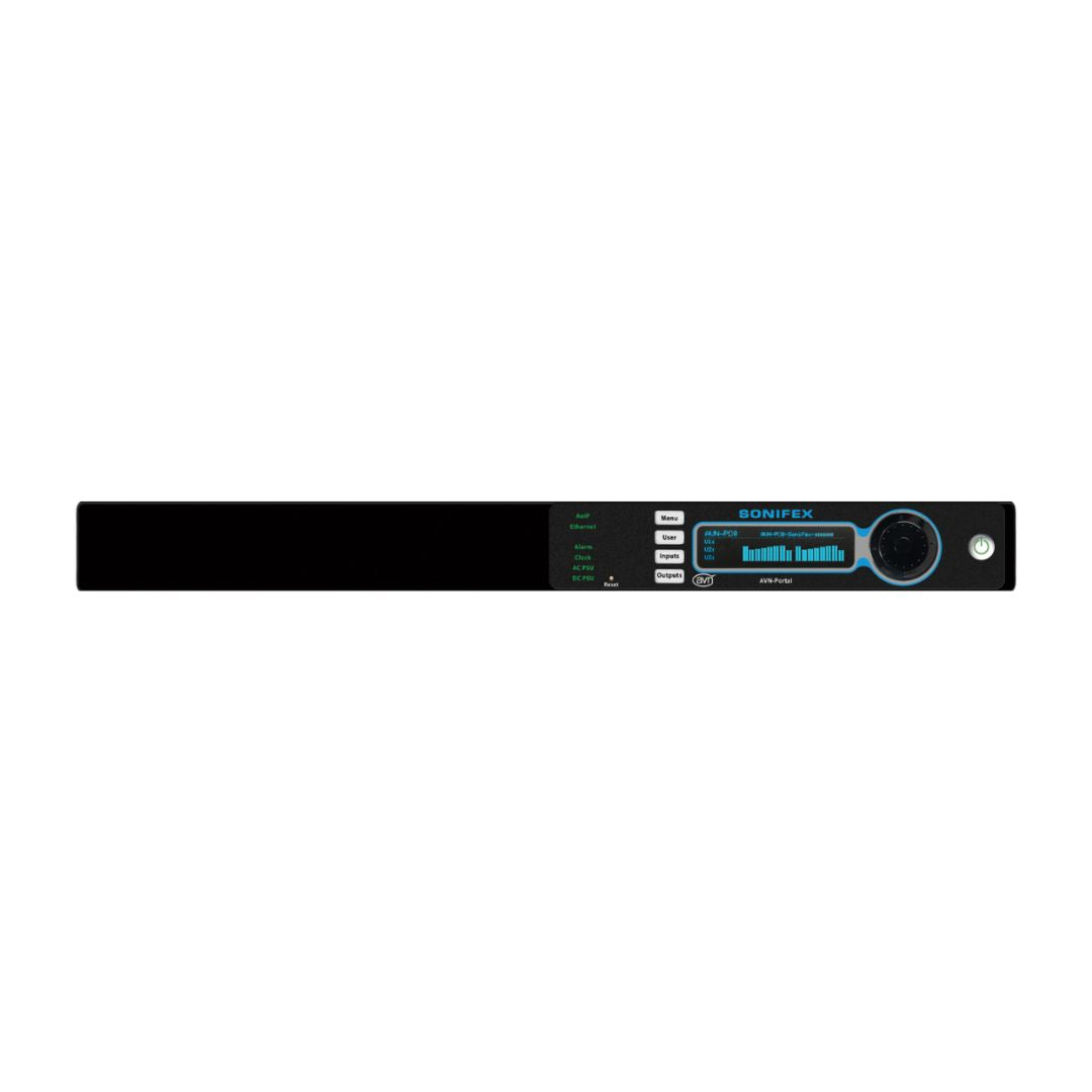 Front view of Sonifex AVN-PD8 without meter display on white background