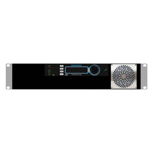 Front view of Sonifex AVN-PX8X4C on white background