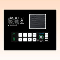 Front view of Sonifex AVN-TB6D on peach orange background