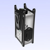 Angled view of Sonifex CM-BH4W on lilac background