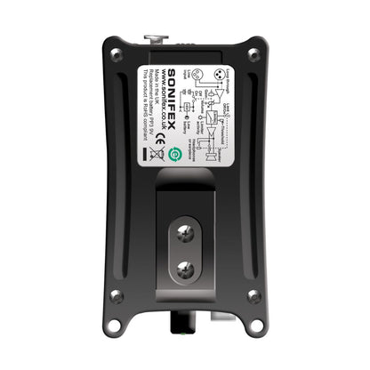 Rear view of Sonifex CM-BHA on white background