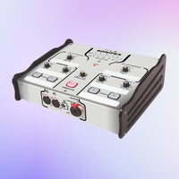 Angled view Sonifex CM-CU1 on purple background