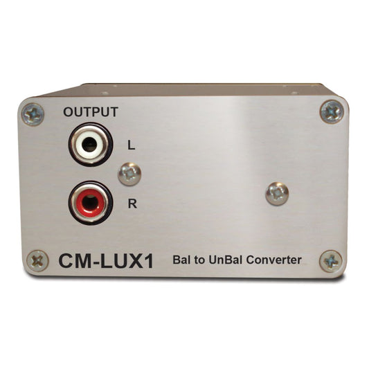 Front view of Sonifex CM-LUX1 on white background
