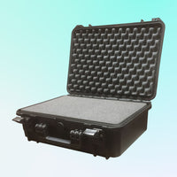 Opened Sonifex CM-TC2 on blue background