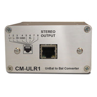 Front panel of Sonifex CM-ULR1 on white background