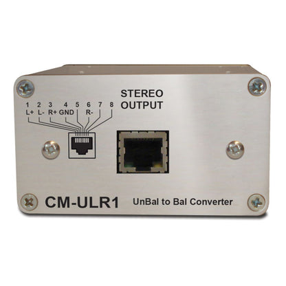 Front panel of Sonifex CM-ULR1 on white background