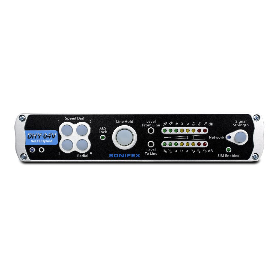 Front panel of Sonifex DHY-04V Free Standing on white background