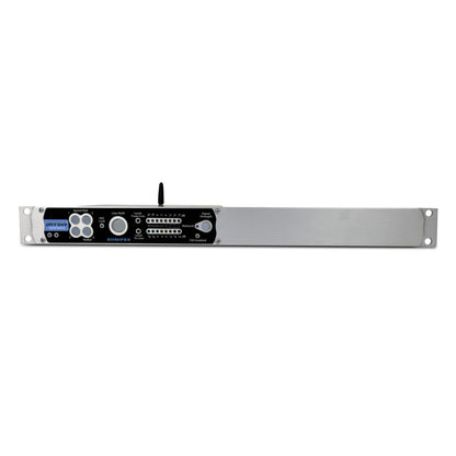 Front panel of Sonifex DHY-04V Rack Mounted on white background