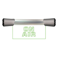 Front view of Sonifex LED Single Flush Mount ON AIR Sign (7.9") on white background