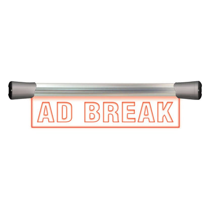 Front view of Sonifex LED Single Flush Mount Sign (15.8") AD BREAK on white background