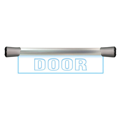 Front view of Sonifex LED Single Flush Mount Sign (15.8") DOOR on white background