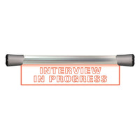 Front view of Sonifex LED Single Flush Mount Sign (15.8") INTERVIEW IN PROGRESS on white background