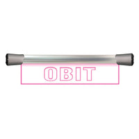 Front view of Sonifex LED Single Flush Mount Sign (15.8") OBIT on white background