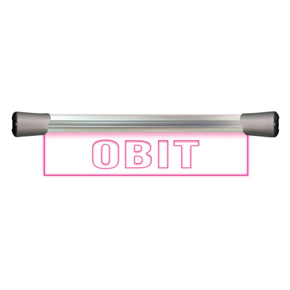 Front view of Sonifex LED Single Flush Mount Sign (15.8") OBIT on white background