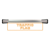 Front view of Sonifex LED Single Flush Mount Sign (15.8") TRAFFIC FLAG on white background