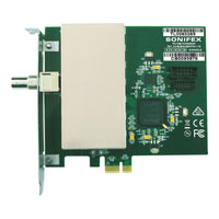 Top view of Sonifex PC-FM chip on white background
