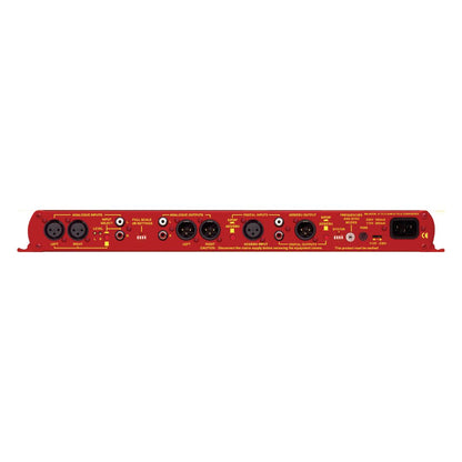 Rear view of Sonifex RB-ADDA on white background