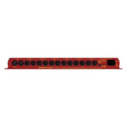 Rear view of Sonifex RB-DA6 on white background