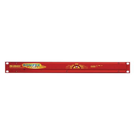 Front panel of Sonifex RB-DDA22 on white background
