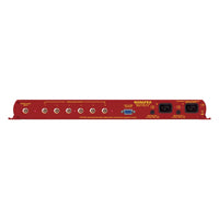 Rear panel of Dual Power Supply Sonifex RB-DDA6W on white background